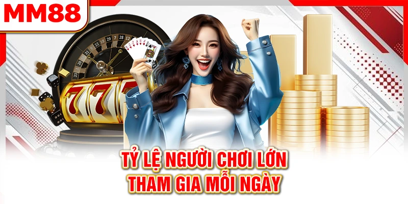 Tỷ lệ người chơi lớn, tham gia mỗi ngày